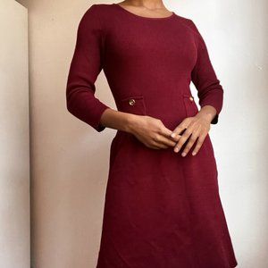 Anne Klein knit sweater midi dress
